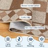 Washable Area Rug - Non-Slip Non-Shedding Thin Floor Mat Contemporary Indoor/Outdoor Carpet for Living Room Bedroom - 4 of 4