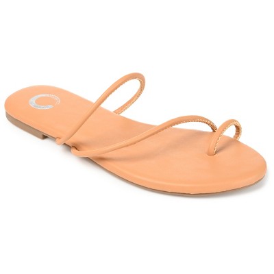 Journee Collection Womens Tanaya Slide Low Block Heel Sandals Mocha 11 ...