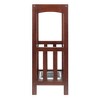 Winsome Rex Umbrella Stand with Metal Tray Walnut/Metal: Entryway Organizer, Wood Composite Construction - 4 of 4