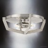 Urban Ambiance Luxury Modern Indoor Ceiling Light,  5-1/2''H x 15"W x 15''D,  Brushed Nickel Finish, UHP4560 - 3 of 4