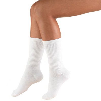 Truform Medical Compression Socks for Men and Women, 8-15 mmHg Crew Length to Mid-Calf