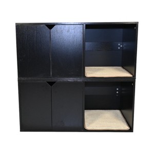 TIRAMISUBEST Cat Litter Box Enclosure Furniture Hidden Washroom Cabinet Large Cat Dog Proof End Table - 1 of 4