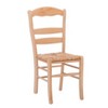 Set of 2 Beryl Solid Wood Ladder Back Dining Chairs Natural Finish and Rush Seat - Linon: Beechwood Frame, Non-Upholstered - image 3 of 4