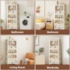 Stackable Closet Storage Bins, Collapsible Clothes Organizers, Portable Wardrobe Closet w/Lids and Doors, Movable Clothes Storage with Coat Hangers - 3 of 4