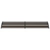 vidaXL Door Canopy Black 94.5"x29.5" PC - 3 of 4