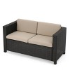 Christopher Knight Home Jenny  Outdoor 8 Piece Wicker Chat Set with Water-Resistant Cushions - 4 of 4