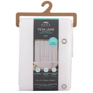 Moda at Home 2pc Coronet Peva Hotel Frosted Shower Curtain Liner - 1 of 4