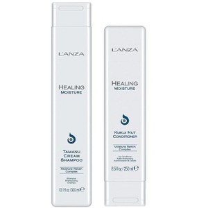 Lanza Healing Moisture Tamanu Cream Shampoo (10 oz) & Kukui Nut Conditioner (8.5 oz) Duo | Intense Hydration , Healthy Hair | L'anza - 1 of 3