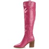 Journee Collection Women's Therese Stacked Heel Knee High Boots - 3 of 4