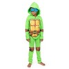 Teenage Mutant Ninja Turtles Baby Zip Up Cosplay Costume Coverall and Masks Newborn to Infant - 2 of 4