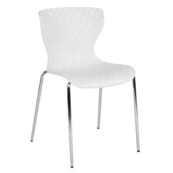 Emma and Oliver Contemporary Design Accent Dining Plastic Stack Chair