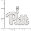 Black Bow Jewelry Sterling Silver Pittsburgh Panthers NCAA Large Pendant - 2 of 3