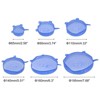 Unique Bargains Reusable Silicone Stretch Lids for Bowls and Food Covers 3 Sets - 2 of 4