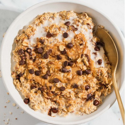 purely elizabeth. Dark Chocolate Chunk Superfood Oatmeal with Prebiotic Fiber - 9.12oz/6ct