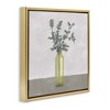 Stupell Industries Plant in Vase Neutral Grey Floating Frame Canvas Art, Gold, 25" x 25" - 2 of 4
