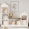 47.75" Kids Bookshelf with Reading Nook - 6-Cubby Toy Storage Bench & Playhouse for Playroom, Nursery & Classroom - 3 of 4