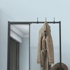 Kumasinova Entryway Coat Rack with Mirror,Hall Tree with Shoe Storage,Freestanding Coat Racks with Aluminum Frame,Clothes Rack for Living Room - 3 of 4