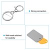 Unique Bargains PU Leather Keychain Fobs with Key Rings for DIY Crafts 4 Pcs - 4 of 4