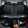 Coverado Car Seat Covers, Front and Rear Waterproof Faux Leather Auto Seat Protectors with Lumbar Support - 4 of 4