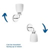 Progress Lighting Lexie 1-Light Vanity Light, Steel, Polished Chrome, Opal Glass Shade, Damp Rated - 2 of 3