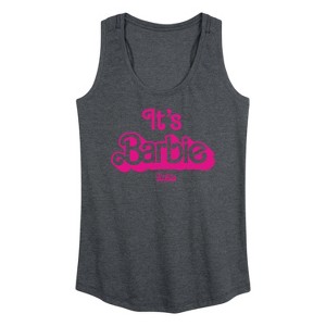 Women's - Barbie - It's Barbie Pink Graphic Racerback Tank - 1 of 4