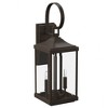 Progress Lighting Gibbes Street 2-Light Wall Lantern, Antique Bronze, Clear Beveled Glass - 3 of 4
