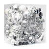 65-Pack Mixed-Size Christmas Ornaments Set, Shatterproof Ball Assortment for Tree Decorating, Holiday Tiered Displays - 3 of 4