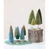 Storied Home Sisal Bottle Brush Tree with Wood Base, Moss Green - 2 of 3