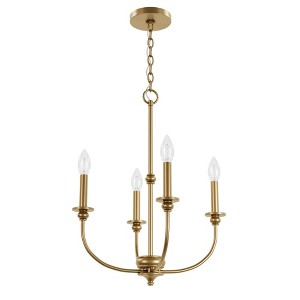 Hunter Fans 18" Southcrest Ceiling Light Luxe Gold Finish - 4 Bulb Mini Chandelier for Indoor Spaces - 1 of 1