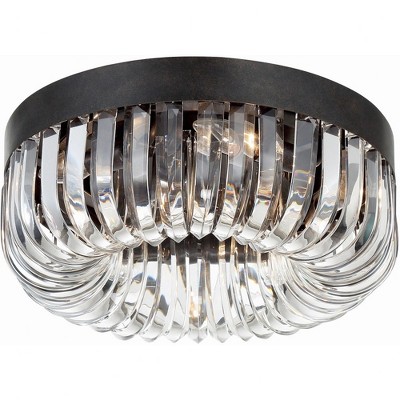 Crystorama Lighting Alister 5 - Light Flush Mount in  Charcoal Bronze