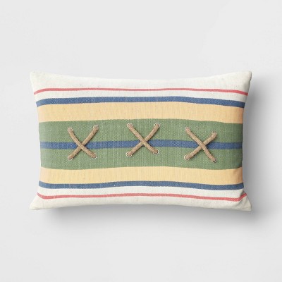 Striped Lumbar Throw Pillow - Room Essentials&#8482;_1