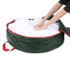 REGALWOVEN Christmas Foldable Round Waterproof Storage Bags with Handles - 4 of 4