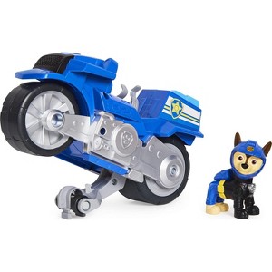 PAW Patrol Moto Pups Chase's Deluxe Pull-Back Motorcycle Vehicle with Wheelie Feature & Toy Figure, Kids Toys for Ages 3 & Up - 1 of 4