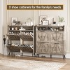 Shoe Cabinet with Flip Drawers, Narrow Freestanding Rack - 2 of 4