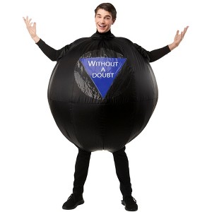 Rubies Mattel Games: Inflatable Magic 8 Ball Adult Costume - 1 of 4