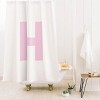 Deny Designs April Lane Art Block Monogram Shower Curtain - 2 of 3