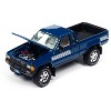 1985 Toyota SR5 Pickup Dark Blue with Graphics & Boat with Trailer Ltd Ed "Tow & Go" Series 1/64 Diecast Model Car by Auto World - 4 of 4