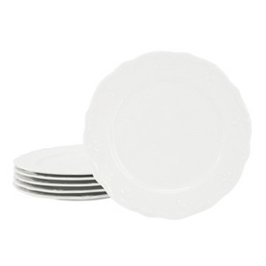 Elama Henryi 16 Piece Porcelain Dinnerware Set in White - 1 of 4