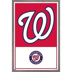 Trends International MLB Washington Nationals - Logo 22 Framed Wall Poster Prints - 1 of 4