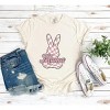 Simply Sage Market Women's Checkered Bunny Mama Short Sleeve Garment Dyed Tee - 3 of 4
