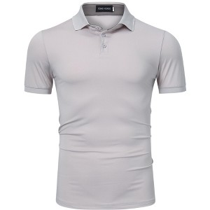 Collared Shirts for Men,Quick Dry Short-Sleeve Polo, Golf Polo Shirt Moisture Wicking Plain Tshirts - 1 of 4