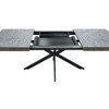 NicBex Retro Rectangular Expandable Dining Table with Antique Wood Top & Black Relief Plate, Cross Iron Base Stretch Dining Table with Storage Box - 4 of 4
