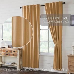 Simple Life Flax Khaki Panel Set of 2 96x40 - 1 of 3