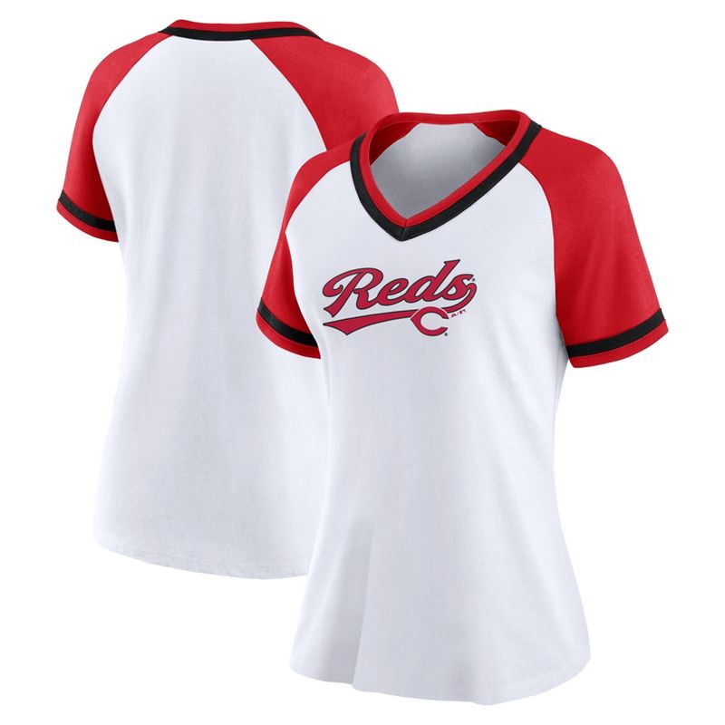 MLB Cincinnati Reds Women&#39;s Jersey T-Shirt, 1 of 4