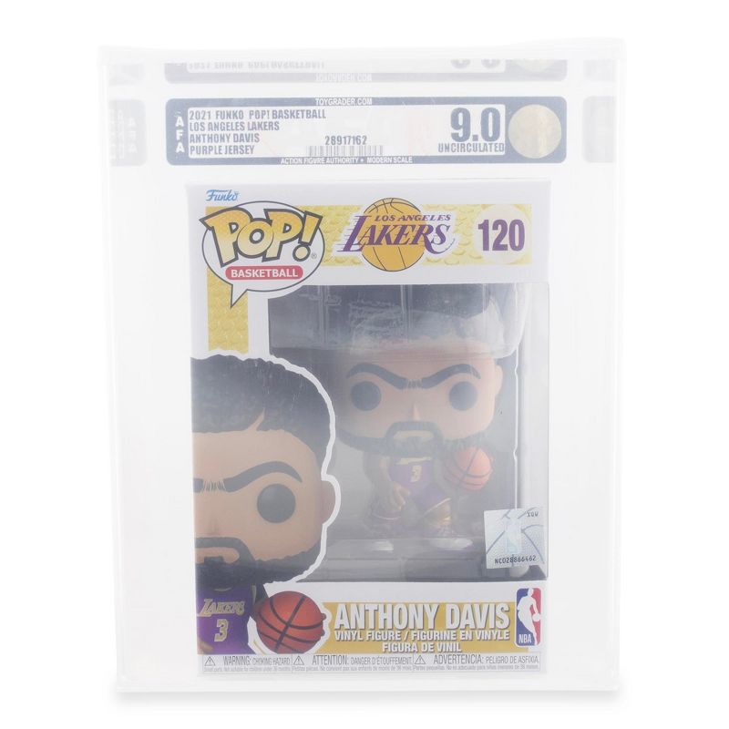 Funko NBA LA Lakers Funko POP | Anthony Davis (Purple Jersey) | Rated AFA 9, 1 of 8