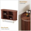 Sideboard Buffet Cabinet with Storage, 47” Mid Century Modern Accent Cabinet, Sliding Door Small Storage Cabinets for Kitchen, Living Room, Entryway - 3 of 4