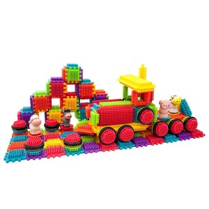PICASSO-TILES 151 PC  Animal Theme Hedgehog Building Blocks Set, STEM Toys for Kids 3+ - 1 of 4