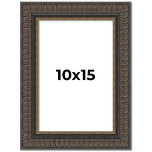 PosterPalooza | Photo Size Museum Brown Picture Frame - UV Acrylic, Foam Board Backing, Hanging Hardware - 1 of 4