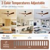 Sofucor Wood Ceiling Fans with Lights and Remote Noiseless Reversible DC Motor 3 Blades for Farmhouse Patio Living Room Bedroom Office Indoor Outdoor - 3 of 4