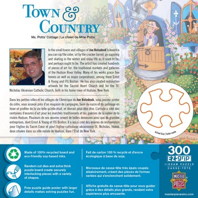 Ms. Potts Cottage 300pc Ezgrip Jigsaw Puzzle – Town & Country Scenery For Easy, Fun Family Time